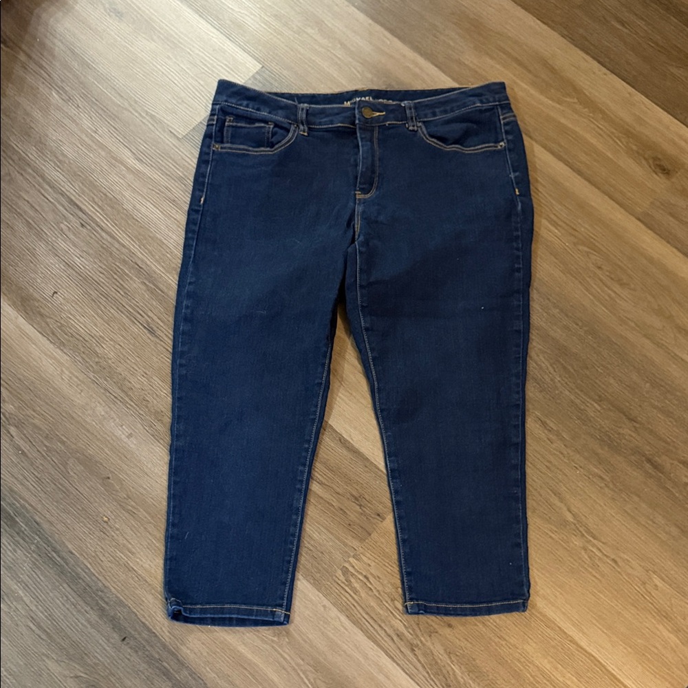 Michael Kors Navy Cropped Jeans